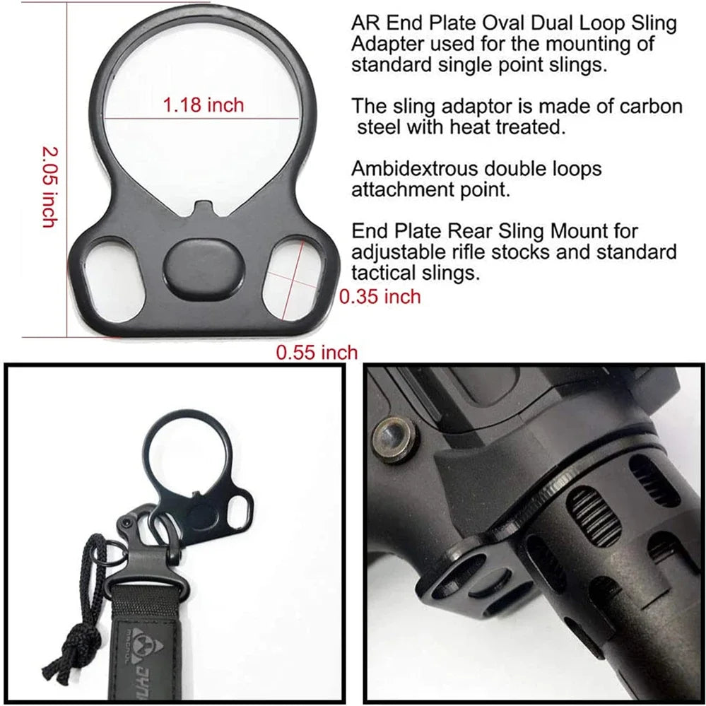 Tactical Rifle End Plate Sling Adapter