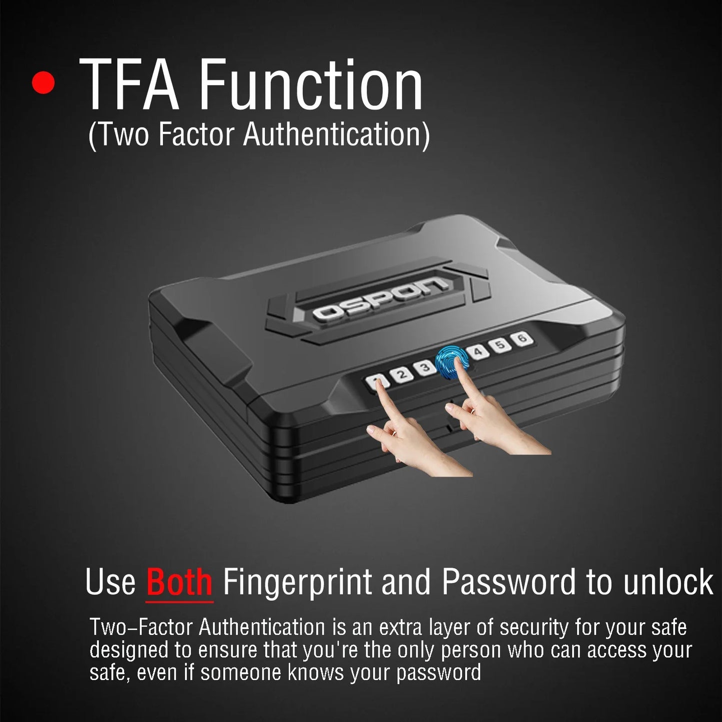 Biometric Quick-Access Pistol Gun Safe