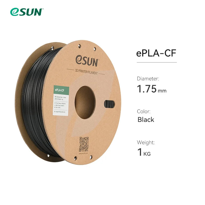 eSUN Carbon Fiber PLA 3D Printer Filament 1KG 1.75MM