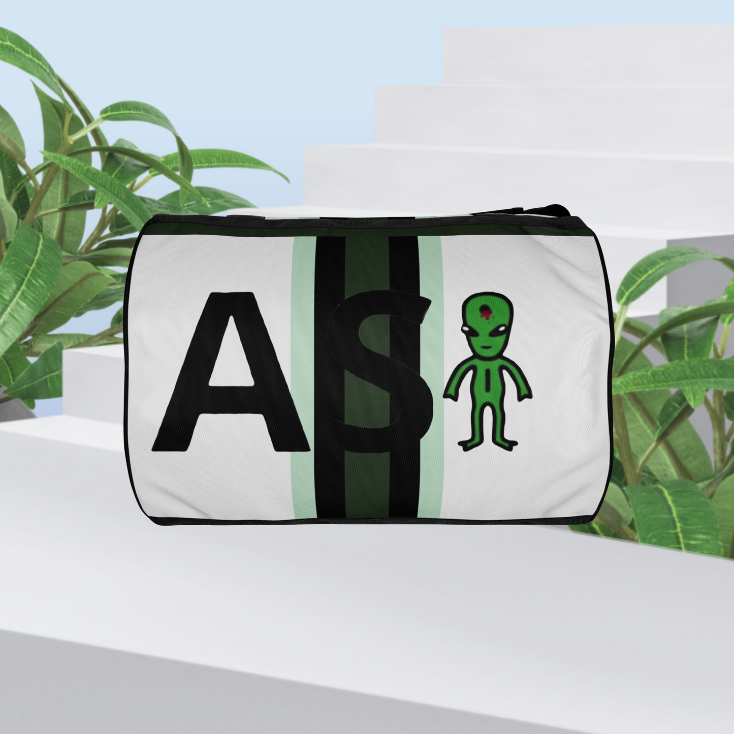 Asamian green gym bag