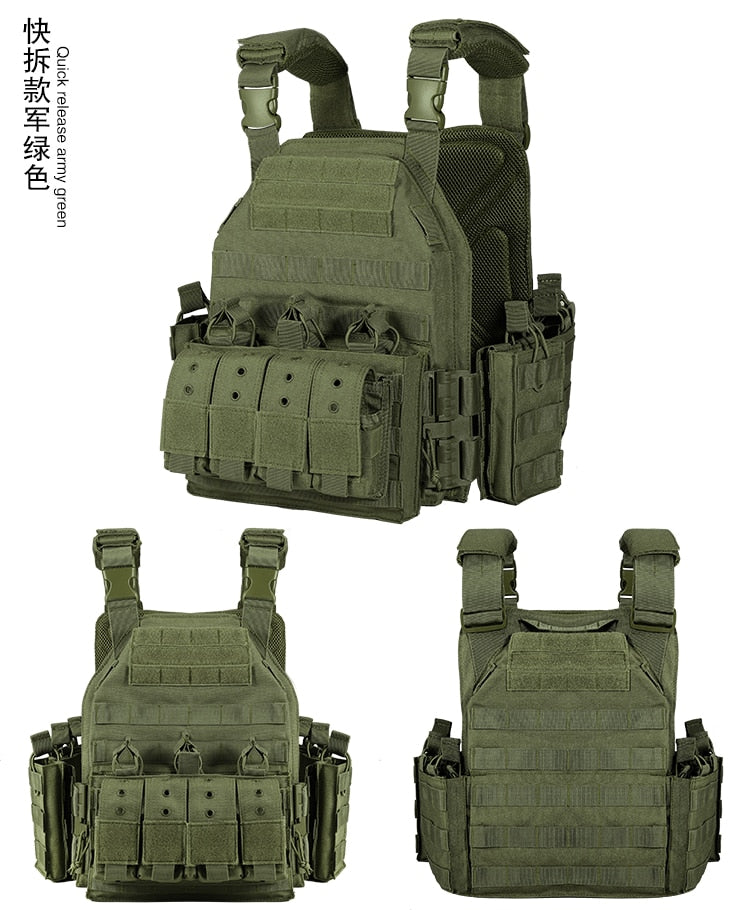 YAKEDA 1000D Nylon Plate Carrier Tactical Vest