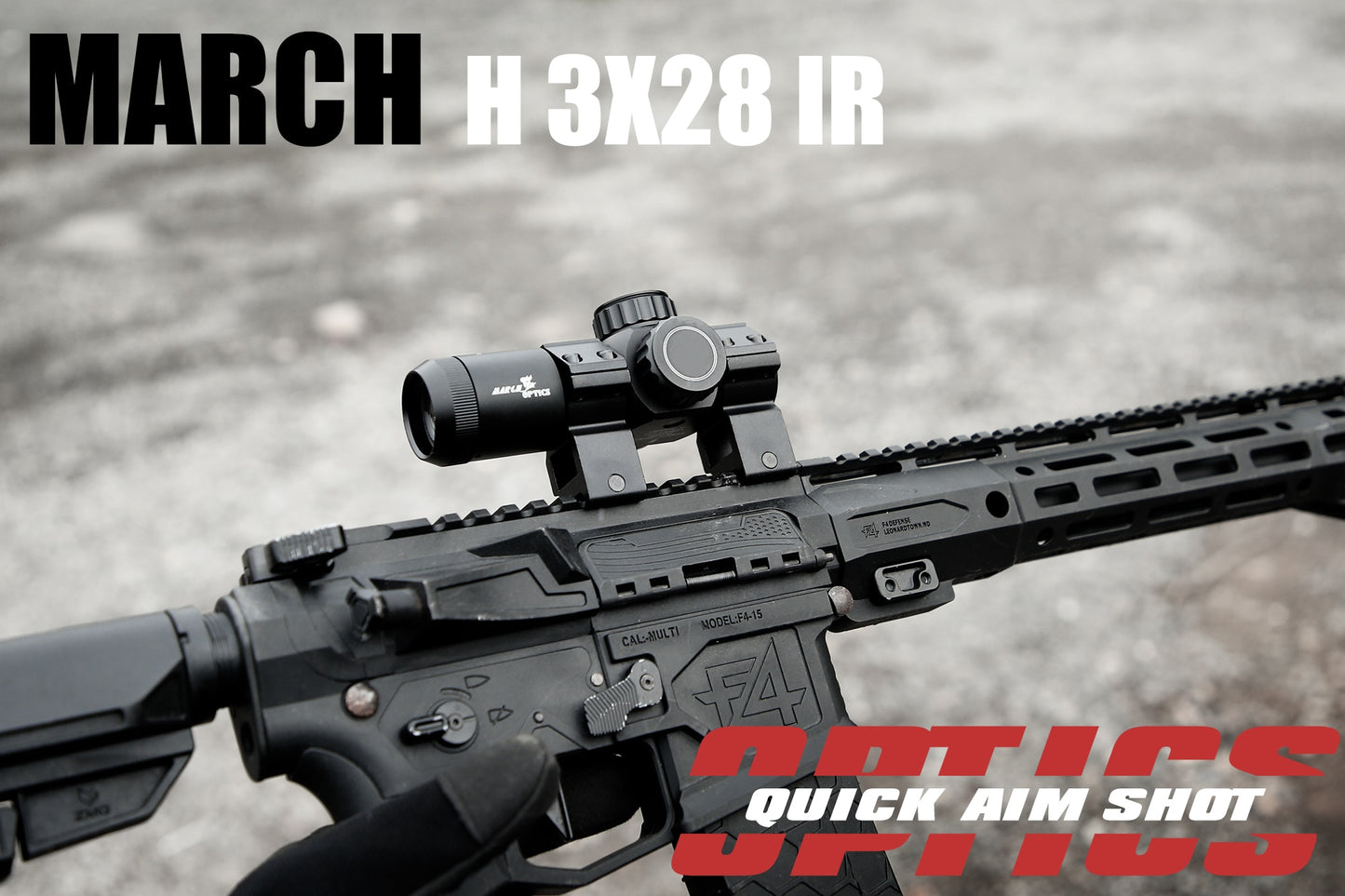 MARCH H3x28IR Optics Riflescope Sight