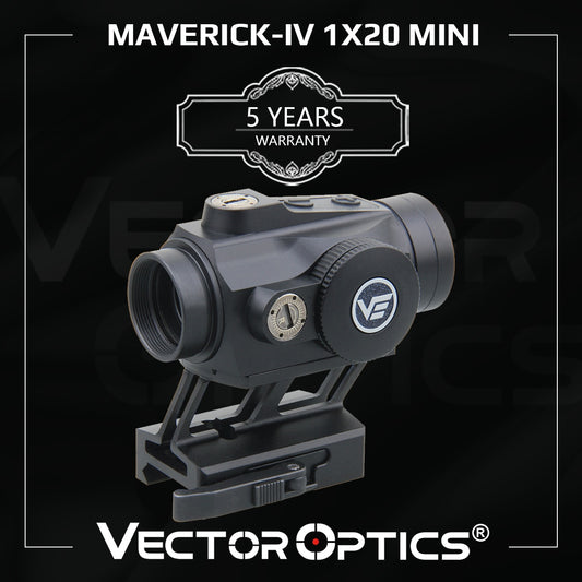 Vector Optics Maverick-IV 1x20 Mini Red Dot Scope 2MOA Dot